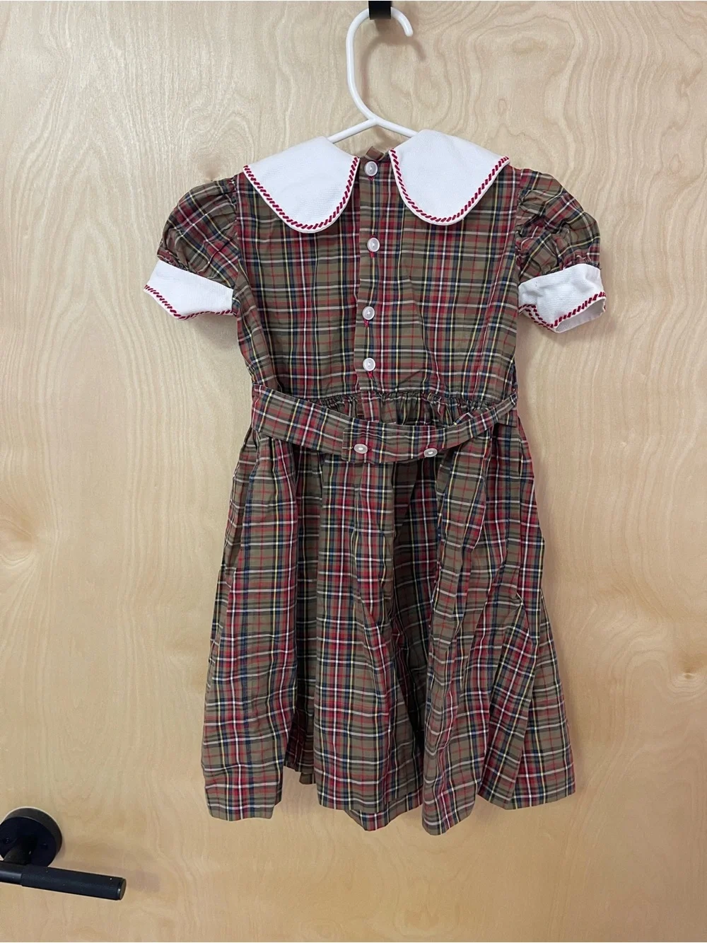 Vintage Toddler Plaid Dress